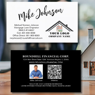 Modern Hypotheek Professional Logo QR Code Visitekaartje