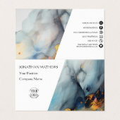 Modern I Abstract 3 Visitekaartje (Buitenkant ongevouwen)