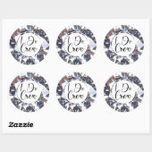 Modern I DO CREW Diamond Script Ronde Sticker (Vel)