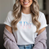 Modern I Do Crew Pastel Gradient Bridesmaid Tri-Blend Shirt