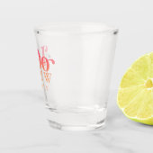 Modern I Do Crew Sunset Gradient Bridesmaid Shot Glas (Rechts)