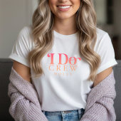 Modern I Do Crew Sunset Gradient Bridesmaid Tri-Blend Shirt