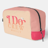 Modern I Do Crew Zonsondergang Gradiënt Bruidsmeis Toilettasje (Rechterhoek)