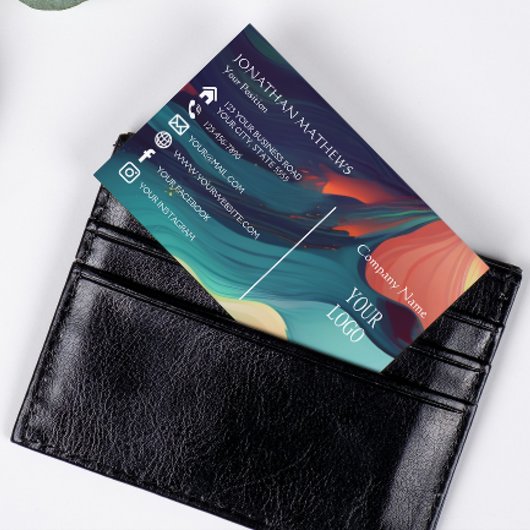 Modern I Kleurrijk Abstract 1 Visitekaartje