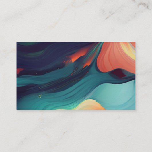 Modern I Kleurrijk Abstract 1 Visitekaartje (Achterkant)