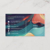 Modern I Kleurrijk Abstract 1 Visitekaartje (Voorkant)
