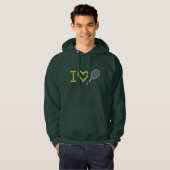 Modern I Love Tennis Hoodie (Voorkant volledig)