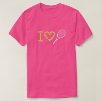 Modern I Love Tennis roze T-shirt