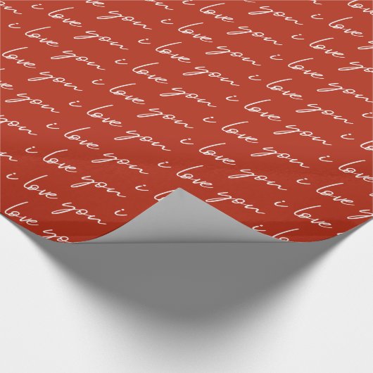 Modern I Love You Cadeaupapier (Hoek)