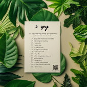 Modern I Spy Bruiloft Spel Kaart