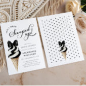 Modern Ice Cream Bridal Shower Kaart