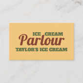 Modern Ice Cream Parlor Visitekaartje (Voorkant)