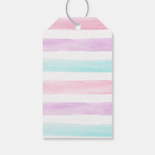 Modern Ice Cream Truck Birthday Bedankt Cadeaulabel (Achterkant)