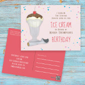 Modern Ice Cream Whimsical Briefkaart