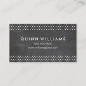 MODERN ICON LOGO cool achthoek geometrisch krijtbo Visitekaartje (Achterkant)