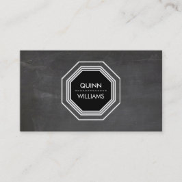 MODERN ICON LOGO cool achthoek geometrisch krijtbo Visitekaartje