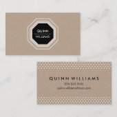 MODERN ICON LOGO eenvoudige octogon geometrische k Visitekaartje (Voorkant / Achterkant)