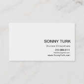 Modern Icon Silhouette Drummer - paars Visitekaartje (Achterkant)