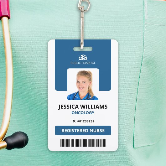 Modern ID Kaart Hospital Personeelsregister Verple Badge