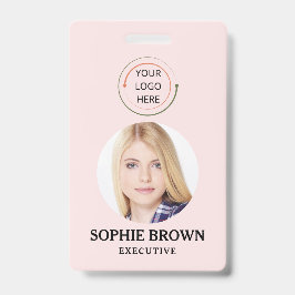 Modern ID-kaart | Minimalistische zakelijke werkne Badge