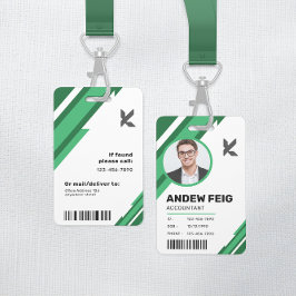 Modern Identificatiebadge voor Bedrijfsaccountant Badge