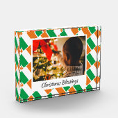 Modern IERLAND VLAG Kerstmis Keepsake Fotoblokken (Links)