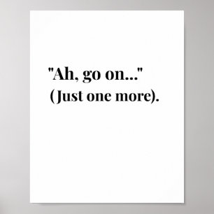 Modern Iers Ah Ga Weg! Grappige Ierse Citat Poster