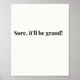 Modern Iers Funny Ierse Quote Poster