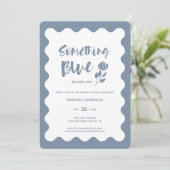 Modern iets blauw voordat ik Vrijgezellenfeest doe Kaart (Staand voorkant)