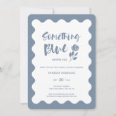 Modern iets blauw voordat ik Vrijgezellenfeest doe Kaart (Voorkant)