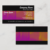 Modern II - Kleur Tex magenta en Oranje Visitekaartje (Voorkant / Achterkant)