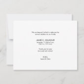 Modern ik ben aangekomen Cute Baby Foto Birth Aankondiging (Achterkant)