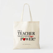 Modern: "Ik ben leraar" | Leerlingenwaardigheidsge Tote Bag (Voorkant)