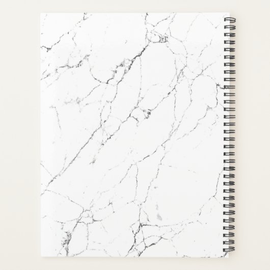 Modern "Ik heb het erg druk" Marble Stone geperson Planner (Achterkant)