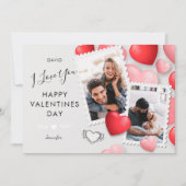 Modern Ik hou van je Foto Vakantie Kaart (Voorkant)