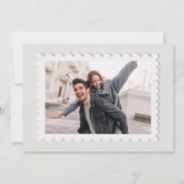 Modern Ik hou van je Foto Vakantie Kaart (Achterkant)