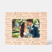 Modern "Ik hou van je" in internationale talen Gegraveerde Lijstjes