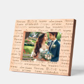 Modern "Ik hou van je" in internationale talen Gegraveerde Lijstjes