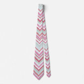 Modern Ikat Chevron Zig Zag Patroon Stropdas (Voorkant)