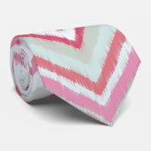 Modern Ikat Chevron Zig Zag Patroon Stropdas (Opgerold)