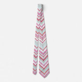 Modern Ikat Chevron Zig Zag Patroon Stropdas (Achterkant)
