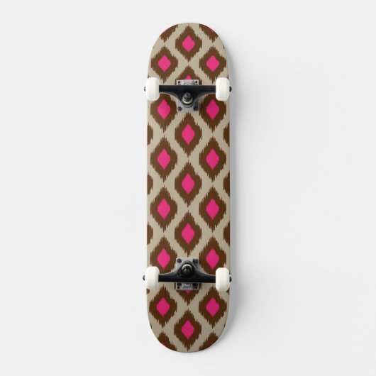 Modern ikat patroon skateboard (Voorkant)