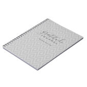 Modern Ikat Pattern Gratitude Journal CHOOSE COLOR Notitieboek (Linkerzijde)