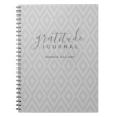 Modern Ikat Pattern Gratitude Journal CHOOSE COLOR Notitieboek (Voorkant)