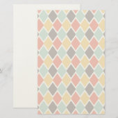 Modern ikat tribal mode patroon briefpapier (Voorkant / Achterkant)