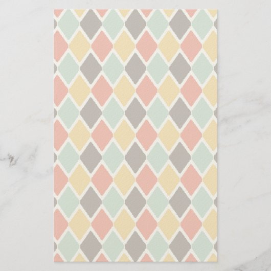 Modern ikat tribal mode patroon briefpapier (Voorkant)