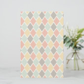 Modern ikat tribal mode patroon briefpapier (Staand voorkant)