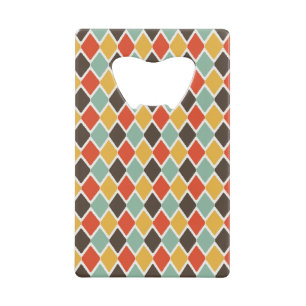 Modern ikat tribal mode patroon creditkaart flessenopener