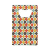 Modern ikat tribal mode patroon creditkaart flessenopener (Achterkant)