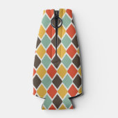 Modern ikat tribal mode patroon flesjeskoeler (Achterkant)